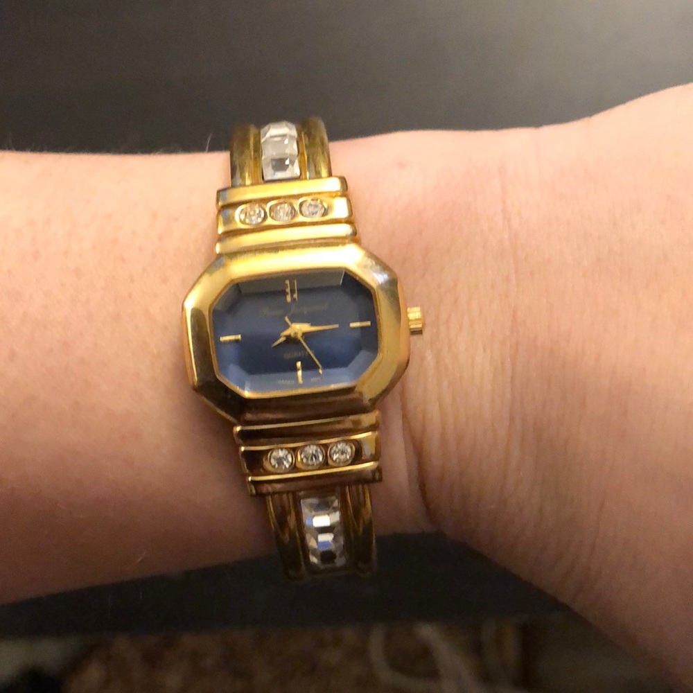 Gold embellished watch